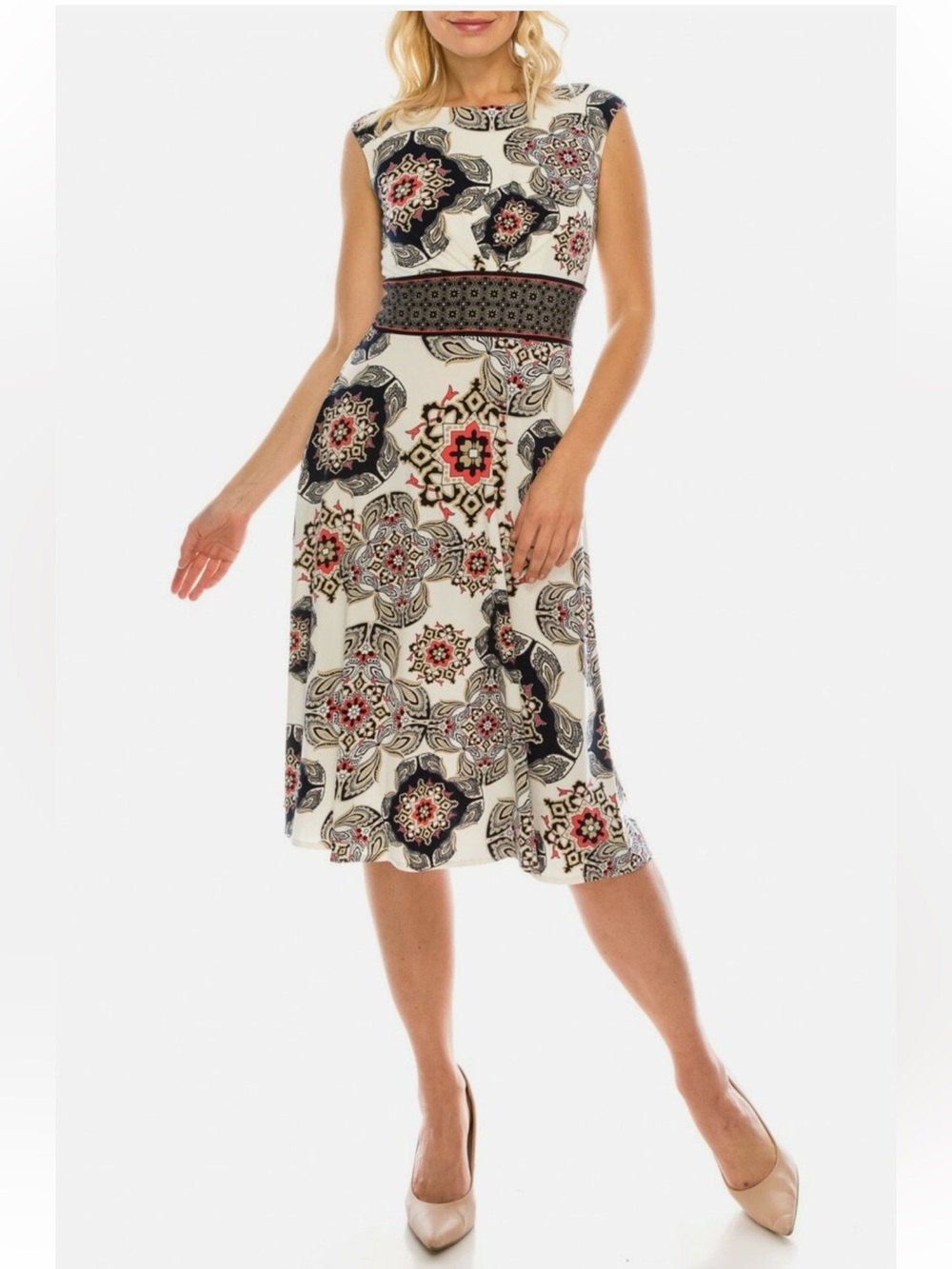 London Times Women’s Midi Dress Size: 8
